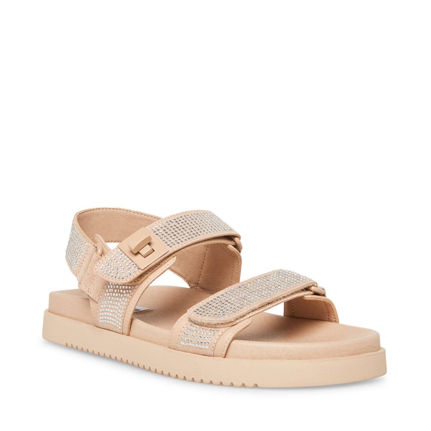 Beige Steve Madden Mona-r Women's Platform Sandals | PH 3580DXB